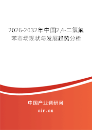 2026-2032年中國(guó)2,4-二氯氟苯市場(chǎng)現(xiàn)狀與發(fā)展趨勢(shì)分析