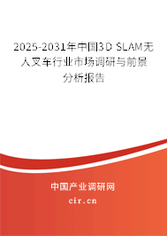 2025-2031年中國(guó)3D SLAM無人叉車行業(yè)市場(chǎng)調(diào)研與前景分析報(bào)告 2025-2031年中國(guó)3D SLAM無人叉車行業(yè)市場(chǎng)調(diào)研與前景分析報(bào)告