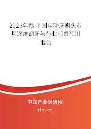 2024年版中國(guó)電動(dòng)牙刷頭市場(chǎng)深度調(diào)研與行業(yè)前景預(yù)測(cè)報(bào)告 2024年版中國(guó)電動(dòng)牙刷頭市場(chǎng)深度調(diào)研與行業(yè)前景預(yù)測(cè)報(bào)告