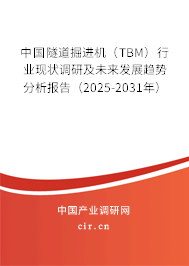 中國隧道掘進機（TBM）行業(yè)現(xiàn)狀調研及未來發(fā)展趨勢分析報告（2025-2031年）