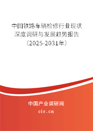 中國鐵路車輛檢修行業(yè)現(xiàn)狀深度調(diào)研與發(fā)展趨勢報告（2025-2031年）