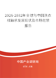 2026-2032年全球與中國(guó)洗衣機(jī)軸承發(fā)展現(xiàn)狀及市場(chǎng)前景報(bào)告