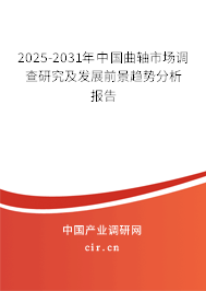 2025-2031年中國曲軸市場調查研究及發(fā)展前景趨勢分析報告