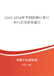 2025-2031年中國(guó)銦珠行業(yè)分析與前景趨勢(shì)報(bào)告 2025-2031年中國(guó)銦珠行業(yè)分析與前景趨勢(shì)報(bào)告