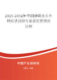 2025-2031年中國(guó)彈簧夾頭市場(chǎng)現(xiàn)狀調(diào)研與發(fā)展前景預(yù)測(cè)分析