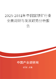 2025-2031年中國(guó)富鐵礦行業(yè)全面調(diào)研與發(fā)展趨勢(shì)分析報(bào)告 2025-2031年中國(guó)富鐵礦行業(yè)全面調(diào)研與發(fā)展趨勢(shì)分析報(bào)告