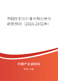 中國生石灰行業(yè)市場分析與趨勢預測（2026-2032年）