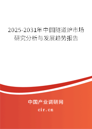 2025-2031年中國隧道爐市場研究分析與發(fā)展趨勢報告