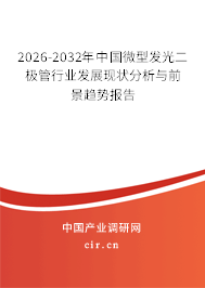 2026-2032年中國(guó)微型發(fā)光二極管行業(yè)發(fā)展現(xiàn)狀分析與前景趨勢(shì)報(bào)告