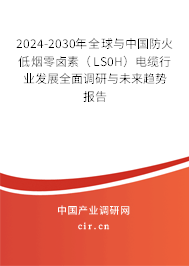 2024-2030年全球與中國防火低煙零鹵素（LS0H）電纜行業(yè)發(fā)展全面調(diào)研與未來趨勢報告