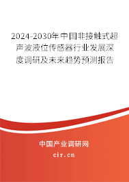 2024-2030年中國非接觸式超聲波液位傳感器行業(yè)發(fā)展深度調(diào)研及未來趨勢預(yù)測報告