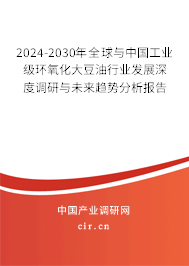 2024-2030年全球與中國工業(yè)級(jí)環(huán)氧化大豆油行業(yè)發(fā)展深度調(diào)研與未來趨勢分析報(bào)告