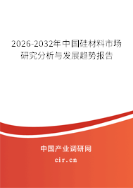 2026-2032年中國(guó)硅材料市場(chǎng)研究分析與發(fā)展趨勢(shì)報(bào)告