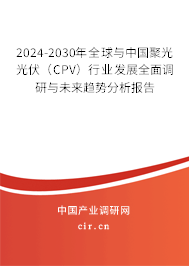 2024-2030年全球與中國聚光光伏(CPV)行業(yè)發(fā)展全面調(diào)研與未來趨勢分析報(bào)告 2024-2030年全球與中國聚光光伏(CPV)行業(yè)發(fā)展全面調(diào)研與未來趨勢分析報(bào)告