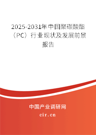 2025-2031年中國(guó)聚碳酸酯(PC)行業(yè)現(xiàn)狀及發(fā)展前景報(bào)告 2025-2031年中國(guó)聚碳酸酯(PC)行業(yè)現(xiàn)狀及發(fā)展前景報(bào)告