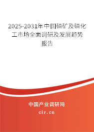 2025-2031年中國(guó)磷礦及磷化工市場(chǎng)全面調(diào)研及發(fā)展趨勢(shì)報(bào)告