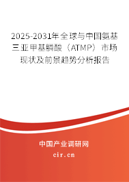 2025-2031年全球與中國(guó)氨基三亞甲基膦酸（ATMP）市場(chǎng)現(xiàn)狀及前景趨勢(shì)分析報(bào)告