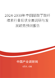2024-2030年中國醋酸丁酸纖維素行業(yè)現(xiàn)狀全面調(diào)研與發(fā)展趨勢預(yù)測報(bào)告