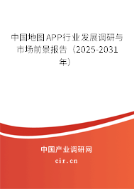 中國地圖APP行業(yè)發(fā)展調(diào)研與市場前景報(bào)告（2025-2031年）