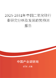 2025-2031年中國二氧化硅行業(yè)研究分析及發(fā)展趨勢預(yù)測報(bào)告 2025-2031年中國二氧化硅行業(yè)研究分析及發(fā)展趨勢預(yù)測報(bào)告