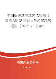 中國(guó)季胺基甲基丙烯酸酯共聚物B型發(fā)展現(xiàn)狀與前景趨勢(shì)報(bào)告（2025-2031年）