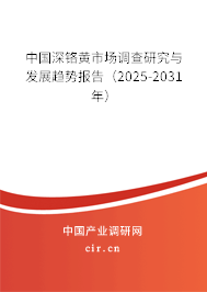中國深鉻黃市場調查研究與發(fā)展趨勢報告（2025-2031年）