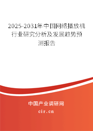 2024-2030年中國網(wǎng)絡(luò)播放機行業(yè)研究分析及發(fā)展趨勢預(yù)測報告