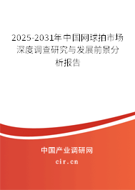 2025-2031年中國網(wǎng)球拍市場深度調(diào)查研究與發(fā)展前景分析報告 2025-2031年中國網(wǎng)球拍市場深度調(diào)查研究與發(fā)展前景分析報告