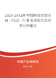 2025-2031年中國(guó)場(chǎng)發(fā)射顯示器（FED）行業(yè)發(fā)展研究及前景分析報(bào)告