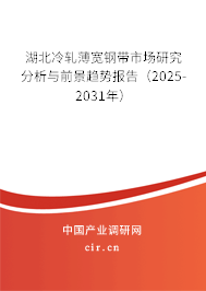 湖北冷軋薄寬鋼帶市場研究分析與前景趨勢報(bào)告(2025-2031年) 湖北冷軋薄寬鋼帶市場研究分析與前景趨勢報(bào)告(2025-2031年)