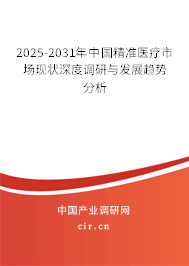 2025-2031年中國(guó)精準(zhǔn)醫(yī)療市場(chǎng)現(xiàn)狀深度調(diào)研與發(fā)展趨勢(shì)分析