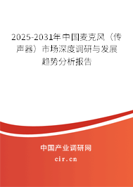 2025-2031年中國麥克風(fēng)(傳聲器)市場深度調(diào)研與發(fā)展趨勢分析報(bào)告 2025-2031年中國麥克風(fēng)(傳聲器)市場深度調(diào)研與發(fā)展趨勢分析報(bào)告