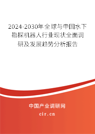 2024-2030年全球與中國水下勘探機器人行業(yè)現(xiàn)狀全面調(diào)研及發(fā)展趨勢分析報告 2024-2030年全球與中國水下勘探機器人行業(yè)現(xiàn)狀全面調(diào)研及發(fā)展趨勢分析報告