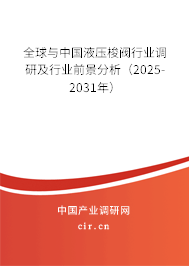 全球與中國(guó)液壓梭閥行業(yè)調(diào)研及行業(yè)前景分析(2025-2031年) 全球與中國(guó)液壓梭閥行業(yè)調(diào)研及行業(yè)前景分析(2025-2031年)