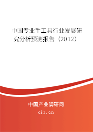 中國專業(yè)手工具行業(yè)發(fā)展研究分析預(yù)測報(bào)告(2012) 中國專業(yè)手工具行業(yè)發(fā)展研究分析預(yù)測報(bào)告(2012)