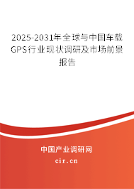 2025-2031年全球與中國車載GPS行業(yè)現(xiàn)狀調(diào)研及市場前景報告