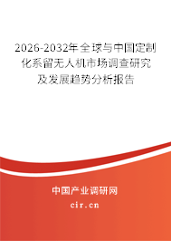2026-2032年全球與中國定制化系留無人機(jī)市場(chǎng)調(diào)查研究及發(fā)展趨勢(shì)分析報(bào)告