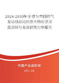 2024-2030年全球與中國燃?xì)獍l(fā)動機(jī)驅(qū)動熱泵市場現(xiàn)狀深度調(diào)研與發(fā)展趨勢分析報告 2024-2030年全球與中國燃?xì)獍l(fā)動機(jī)驅(qū)動熱泵市場現(xiàn)狀深度調(diào)研與發(fā)展趨勢分析報告