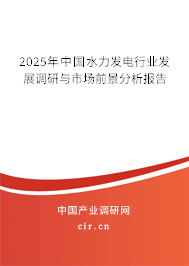2025年中國水力發(fā)電行業(yè)發(fā)展調(diào)研與市場前景分析報告 2025年中國水力發(fā)電行業(yè)發(fā)展調(diào)研與市場前景分析報告