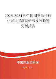2025-2031年中國網(wǎng)安系統(tǒng)行業(yè)現(xiàn)狀深度調(diào)研與發(fā)展趨勢分析報告 2025-2031年中國網(wǎng)安系統(tǒng)行業(yè)現(xiàn)狀深度調(diào)研與發(fā)展趨勢分析報告