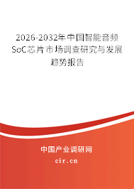 2026-2032年中國智能音頻SoC芯片市場調查研究與發(fā)展趨勢報告