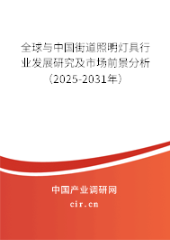 全球與中國街道照明燈具行業(yè)發(fā)展研究及市場前景分析（2025-2031年）