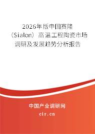 2026年版中國賽?。⊿ialon）高溫工程陶瓷市場調研及發(fā)展趨勢分析報告