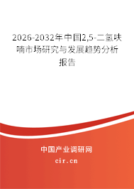 2026-2032年中國2,5-二氫呋喃市場研究與發(fā)展趨勢分析報告