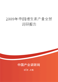 2009年中國維生素產(chǎn)業(yè)全景調研報告 2009年中國維生素產(chǎn)業(yè)全景調研報告