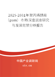 2025-2031年聚丙烯酰胺(pam)市場深度調(diào)查研究與發(fā)展前景分析報告 2025-2031年聚丙烯酰胺(pam)市場深度調(diào)查研究與發(fā)展前景分析報告