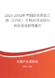2025-2031年中國氯化聚氯乙烯（CPVC）市場(chǎng)現(xiàn)狀調(diào)研分析及發(fā)展趨勢(shì)報(bào)告