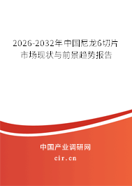 2026-2032年中國(guó)尼龍6切片市場(chǎng)現(xiàn)狀與前景趨勢(shì)報(bào)告