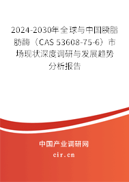 2024-2030年全球與中國(guó)胰脂肪酶（CAS 53608-75-6）市場(chǎng)現(xiàn)狀深度調(diào)研與發(fā)展趨勢(shì)分析報(bào)告