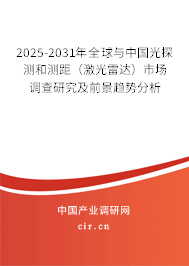 2025-2031年全球與中國光探測和測距（激光雷達(dá)）市場調(diào)查研究及前景趨勢分析